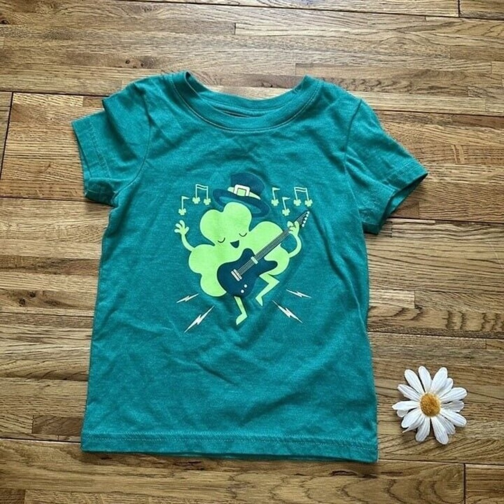 Cat & Jack St Patricks Day‎ shirt size 2t